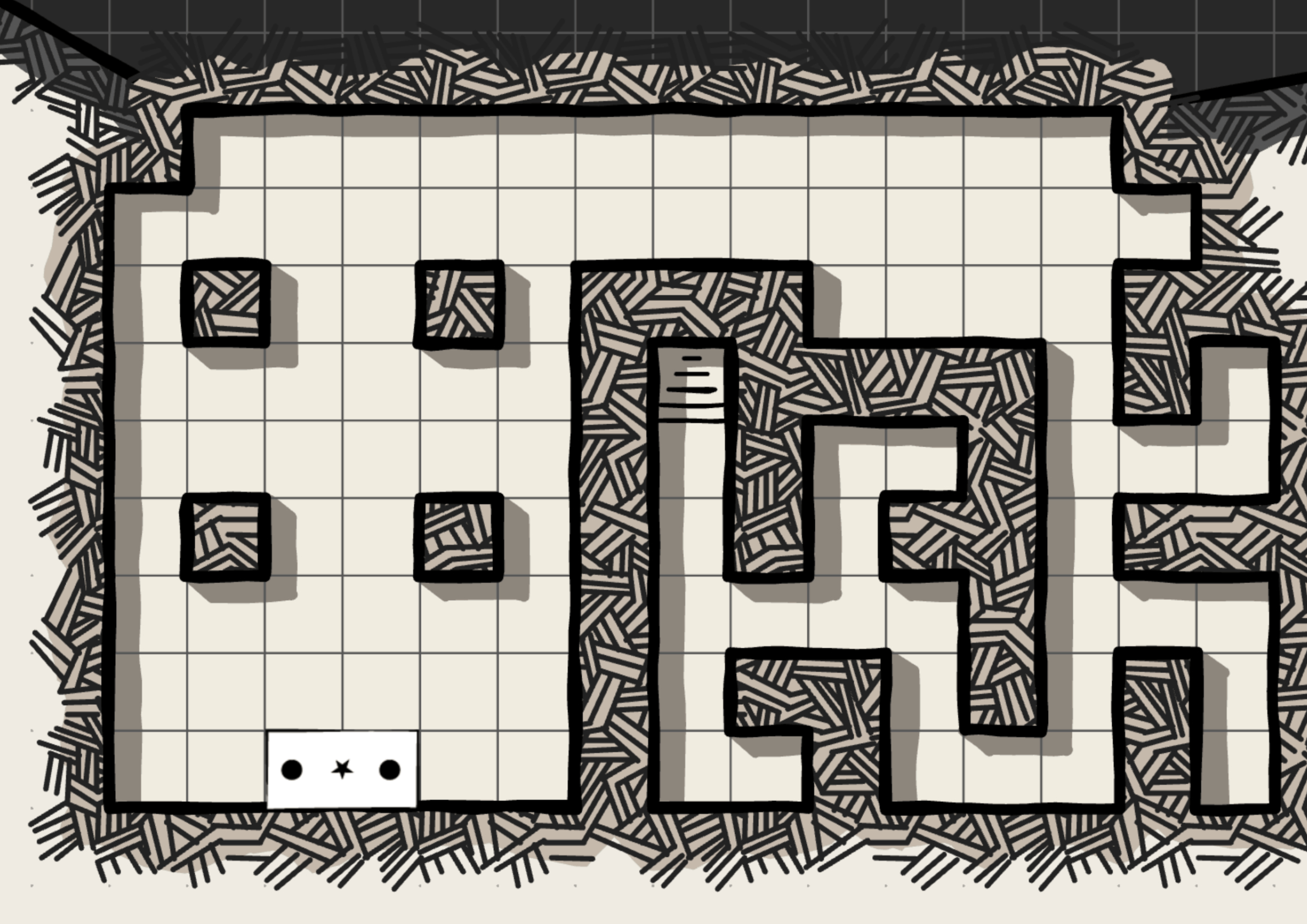 de battlemap voor de catacomben